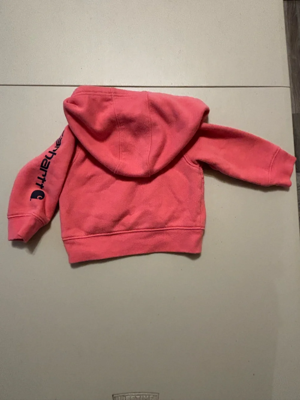 Carhartt Kids Pullover Hoodie in Coral 3M  0026S